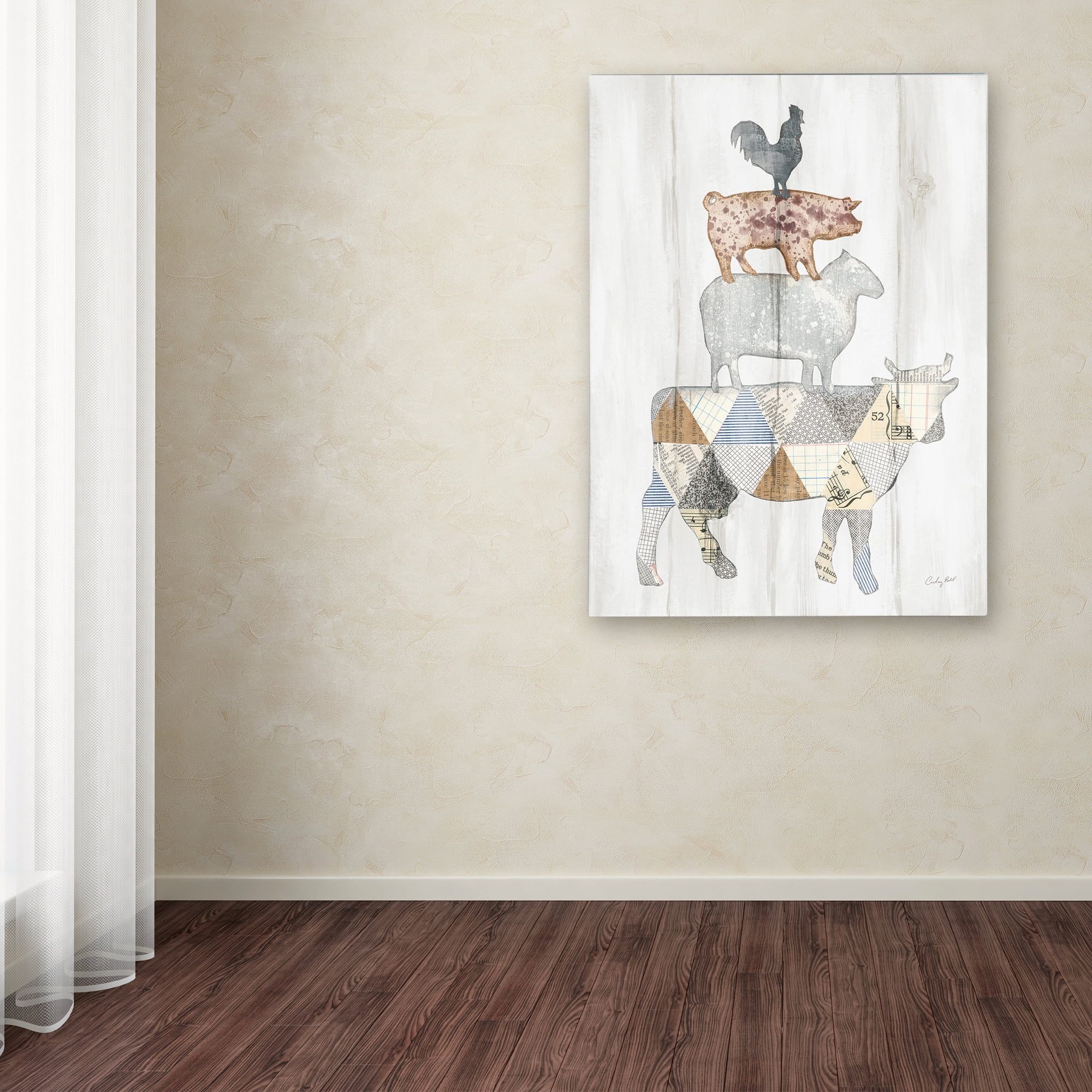 Trademark Fine Art 'Farm Family I' Canvas Art by Courtney Prahl