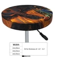 thumbnail image 4 of Goofa Starry Night Cat Guitarist A Printed Stool Covers Round, Waterproof Round Bar Stool Covers Anti-Slip Round Bar Stool Seat Cover with Elastic Bands Durable-13 inch, 4 of 7