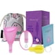 thumbnail image 1 of Copa Menstrual de silicona con válvulas, cepillo de limpieza de descarga, copas lunares, protección de higiene femenina, copa Menstrual, 1 of 8