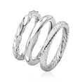 thumbnail image 3 of Ross-Simons Sterling Silver Jewelry Set: 3 Polished Rings, Women's, Adult, 3 of 8
