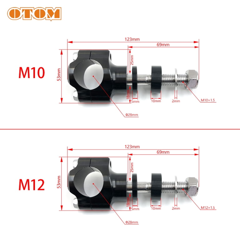 OTOM Motorcycle Handlebar Clamp CNC Aluminum Alloy Bar Clamps 1 1