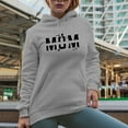 thumbnail image 2 of Mom Word with Stars & Lightning Art, Mother's Day Merch Gift, Heather Grey Hooded Sweatshirt or Hoodie, XL, 2 of 5