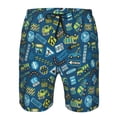 thumbnail image 3 of Goofa Heavy Equipment Machinery Printed Mens Swim Trunks Summer Quick Dry Short Beach Swimwear Bathing Suits-Medium, 3 of 9