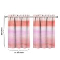 thumbnail image 4 of Abstract Oil Paiting Watercolor Kitchen Curtains - Vintage Tier Cafe Curtains for Bathroom Living RV Rod Pocket Window Drapes 36 Inch 2 Panels Set 28"x36" Window Treatment Tiers, 4 of 4