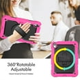 thumbnail image 3 of for iPad (A16) 11th Generation Case 2025, iPad 10th Generation Case 2022 Heavy Duty Shockproof Rugged Case with Screen Protector 360° Rotating Stand Hand Strap Shoulder Strap, 3 of 8