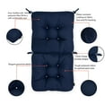 thumbnail image 3 of Patio Chair Cushion, Classic Navy, 21”W x 19”D (seat) x 22.5”H (back), 3 of 10