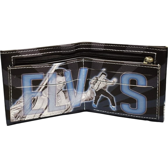 Elvis Presley Blue suede shoes foldable wallet E8897