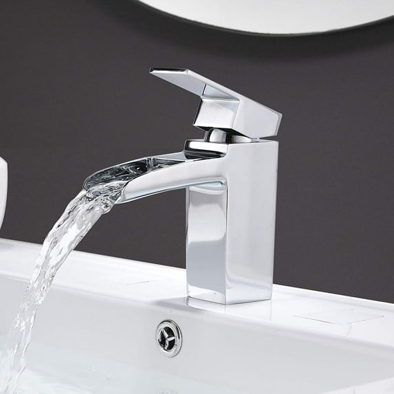 Vanity Art F40301 6 in. Bathroom Vessel Faucet, Chrome - 5.9 x 6.8 x 1.9 in.