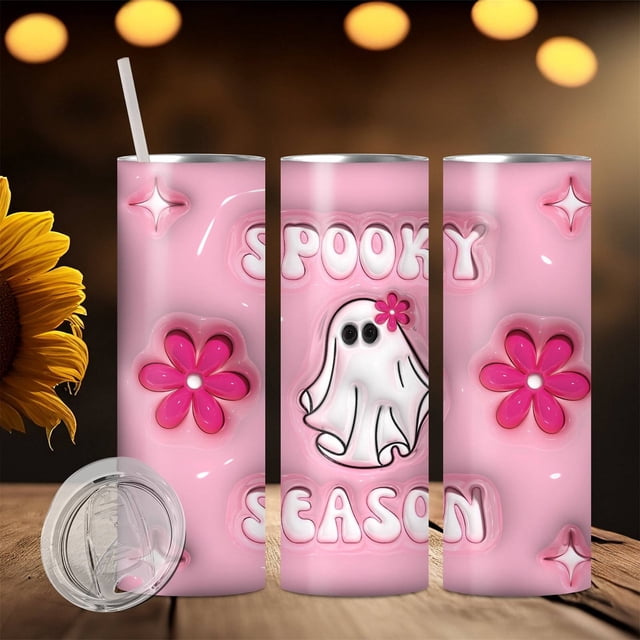 SuChun Glass Bottle Spectral Sipper: 20oz Insulated Straight Tumbler Perfect Car Cup High Style & Function Pink
