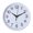 White, variant on Oiur Round Wall Clock Simple Style High-precision Battery Operated Easy-to-Read Non-Ticking Quartz Clock Wall Decor,Blue