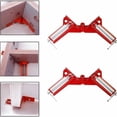 thumbnail image 3 of Juego de 4 abrazaderas de ángulo recto ajustables, ayuda para soldar carpintería para ensamblaje de marcos, herramienta de artesanía con abrazaderas de mordaza rojas, 3 of 5
