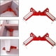 thumbnail image 3 of Desiderio Readcly-Abrazadera de ángulo recto de 90 grados, 4 abrazaderas de ángulo de carpintería de mandíbula ajustable, abrazadera de ángulo rojo para soldar múltiples marcos de cuña para, 3 of 5
