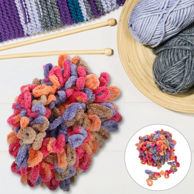 OULII Multi Color Handcrafts Woolen Yarn for Knitting Sweaters Clothing and DIY Projects