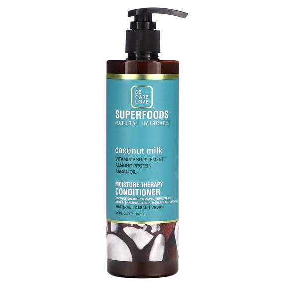 Be Care Love Superfoods Moisture Therapy Conditioner Coconut Milk 12 fl oz
