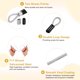 thumbnail image 3 of Candado de cable de seguridad Uxcell (1/8" 19.7ft 110lb, Plata) (2 Pcs) Acero inoxidable recubierto de vinilo, 3 of 7