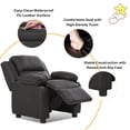 thumbnail image 5 of Infans Deluxe Padded Kids Sofa Armchair Recliner Headrest Children w Storage Arms, 5 of 7