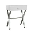 thumbnail image 6 of HomeRoots 333130 22.25 in. Particle Board & Chrome Metal Accent Table, 6 of 6
