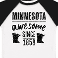 thumbnail image 4 of Inktastic Minnesota Awesome Since 1858 Boys or Girls Toddler T-Shirt, 4 of 5
