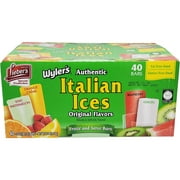 Wyler's Italian Ices Original Flavors, Kosher, Gluten-Free, Fat-Free Italian Ices, 80 Ounce Box (Single)