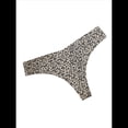 thumbnail image 3 of Ropa Interior de Seda Helada para Mujer, Entrepierna de Algodón, Tiro Bajo, Agradable para la Piel, Color Liso, Talla Grande. Leopardo XL, 3 of 6