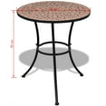 thumbnail image 4 of vidaXL 3 Piece Bistro Set Ceramic Tile Terracotta, 4 of 5