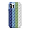 thumbnail image 1 of Fidget Toys Push Pop Rainbow Colors Unique Social Tool Phone Case for iPhone7/8/7Plus /8Plus/ X/XS/ XR/XS MAX/11/11Pro/ 11ProMAX/12/12Pro/ 12ProMAX（Drak Blue-White）, 1 of 5