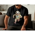 thumbnail image 3 of Funny Marathon Runner Running Sloth Animal Gift Men Women T-Shirt Running Sloth Runner Birthday Holiday Presents Tshirt, 3 of 10