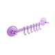 thumbnail image 2 of Yuarrent Colgador de pared para baño, estante de 6 ganchos, soportes colgantes ajustables, ventosa, almacenamiento sin clavos, accesorios sin Juegos de accesorios de baño Púrpura, 2 of 6