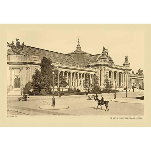 The Great Palace (Champs-Elysees)- Fine Art Canvas Print (20" x 30")
