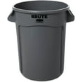 thumbnail image 2 of Commercial Round Brute Container 32 Gallon Gray, Heavy Duty Plastic Trash Can for Industrial Cleaning, Open Top Design, One Pack, 2 of 6