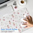 thumbnail image 4 of Long Mouse Pads for Desk,White Ballerina Swan Pattern Desk Mats on Top Of Desks, Desk Mouse Pad Extra Large with 3mm Non-Slip Base and Stitched Edge for Gaming,Office,Work,Home 31.5"x15.7", 4 of 6