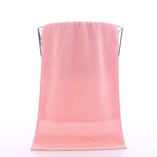Nvzi Toallas de baño y toallas de algodón de 2 piezas, 11,81 x 11,81 pulgadas, ligeras y de secado rápido para tu baño (rosa claro)