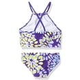 thumbnail image 2 of URMAGIC URMAGIC Little Big Child Teen Girls Butterfly Two Pieces Halter Bikini Set Tankini Floral Swimsuit, 2 of 6
