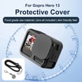 thumbnail image 5 of For Gopro Hero 13 Silicone Case with Battery Side Cover & Lens Cap & Lanyard, 5 of 9