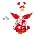 thumbnail image 2 of Valentine’s Day Porch Goose Costume - Festive White Goose Outfit for Holiday Decor, Durable Fabric Clothing Without the Goose, Cute Romantic Accent for Home Entryway Celebrations, 23in, B, 2 of 8