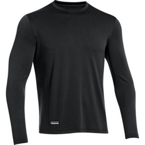 Under Armour 1248196 Men's Black Tactical Tech Long Sleeve Shirt - Size Medium
