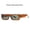 Hawksbill Frame Green Piece, variant on Fashion Sunglasses for Men and Women - Small Frame Street Shot Sun Glasses - Versatile, Elegant, and Stylish Eyewear for Travel and Everyday Wear