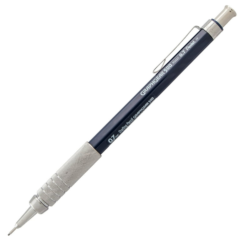 Pentel GraphGear 500 Drafting Pencil, .7mm, Blue, Carded Packaging