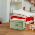 thumbnail image 3 of Cotton Linen Storage Box | Collapsible Foldable Laundry Hamper | Closet Organizer for Clothes Towels & Cosmetics | Home Decor Storage Container, 3 of 3