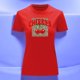 thumbnail image 3 of Playera Blusa De Cerezas Cherries Con Fondo Animal Print Vintage Color Rojo Talla Grande Marca Emil SaEs, 3 of 4