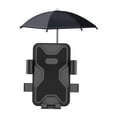 thumbnail image 3 of Motorcycle Phone Stand with Mini Umbrella Rainproof Design Outdoor Sun Umbrella Handlebar Black, 3 of 9