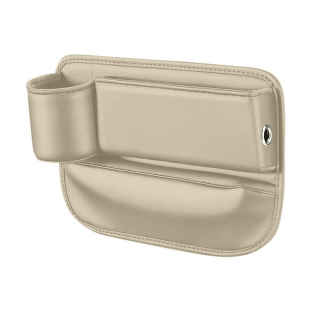 Caja de almacenamiento para asiento de coche | Organizador universal de cuero para asientos de coche con diseño multicompartimento | Relleno antideslizante y duradero para huecos de asiento, i