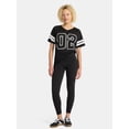 thumbnail image 2 of No Boundaries Graphic Mesh Football Tee, Women's, 2 of 5
