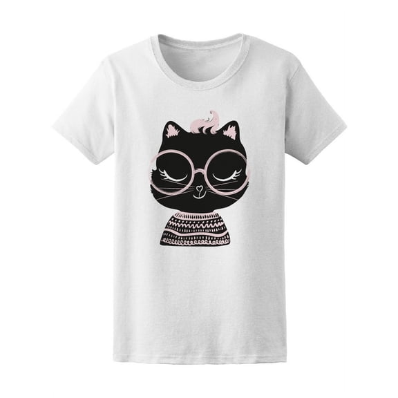 Cute Princess Fashion Cat Tee Women's -Image by Shutterstock
