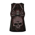 thumbnail image 6 of Sigee Spider with Skull for Men's Workout Tank Top, Athletic Gym Sleeveless Shirt - Quick Dry, Lightweight, Breathable Large, 6 of 9