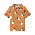 thumbnail image 5 of Grblisyd Uniform Shirts for Girls Cute Animal Print Polo Shirts Short Sleeve with Button for Kids 10-12, 5 of 6