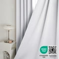 thumbnail image 5 of Deconovo Short Blackout Curtains for Small Windows Rod Pocket and Back Tab Curtains (42"x45", Light Silver Gray, 2 Panels), 5 of 8
