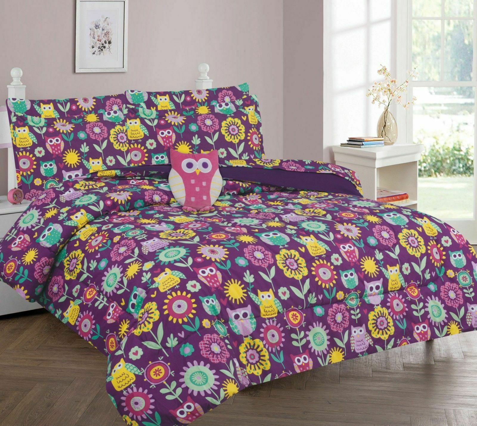 BED IN A BAG COMFORTER SET WITH BED SHEET KIDS TEENS AND A TOY PILLOW FRIEND 