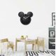 thumbnail image 2 of 2026 Modern 3D Mickey Mouse Clock Super Cute Black Wall Clocks for Disney Fans Kids Nursery School Students, Height: 12 Inch, 2 of 5