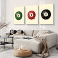 thumbnail image 3 of Set of 3 Vintage Billiards Prints, Retro Hand Painted Wall Art Prints, Stylish Wall Art, Set of Three Billiards Posters 6, 7, 8 Ball Prints, Vintage Game Room Decor, Dorm Wall Art, Unframed, 3 of 3